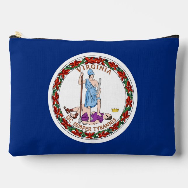 Print Cut Sew Bag with flag of Virginia State (Front)