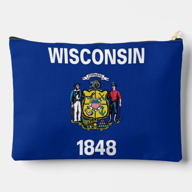 Print Cut Sew Bag with flag of Wisconsin (Back)