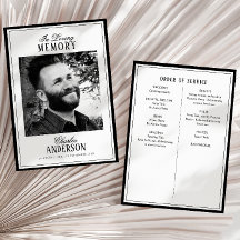 Print/Digital In Loving Memory Memorial Program