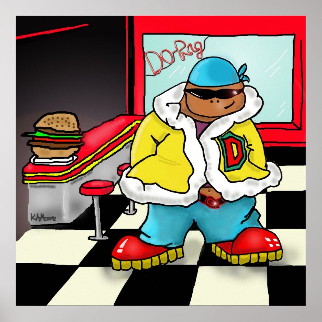 Print "Do-Rag" - by Kev Moore (Front)