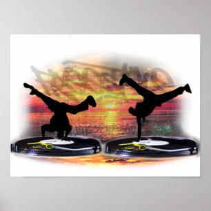 Print double breakdancers