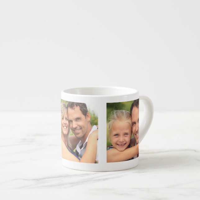 Print espresso cup - template with 3 images (Front Right)