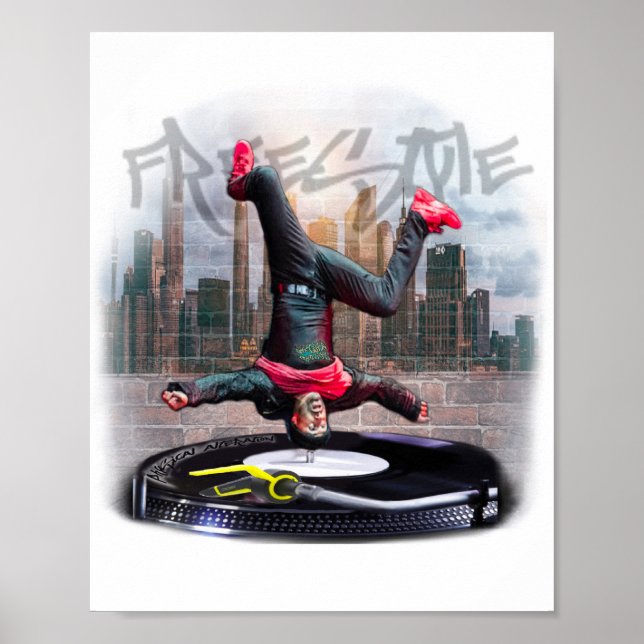 Print freestyle breakdancer (Front)