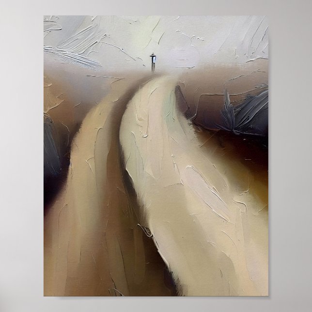 Print, Matthew 7:13 The Broad and the Narrow Road Poster (Front)