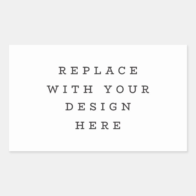 PRINT ORDER 4.5 x 2.7 envelope party rectangle Sticker (Front)