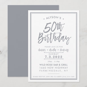 PRINT ORDER for Alyson - 50th Birthday  Invitation