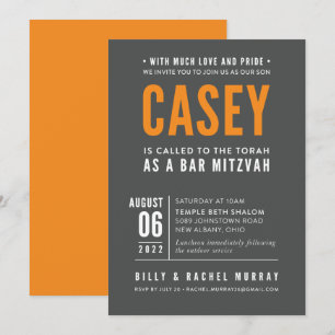 PRINT ORDER for Rachel - Casey's Bar Mitzvah Invitation
