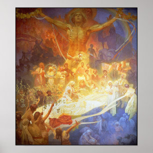 Print/Poster: Mucha - Apotheosis of the Slavs Poster