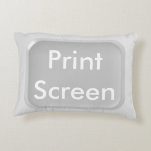 Print-Screen Key Decorative Pillow