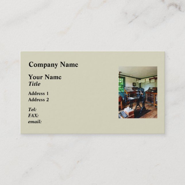Print Shop Business Card (Front)