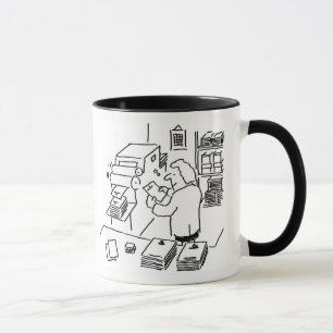 Print Shop Worker or Printer Printing Mug