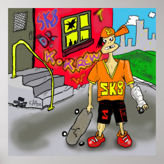 Print "SK8"- by Kev Moore