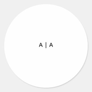 Print, Standard Semi-Gloss Classic Round Sticker