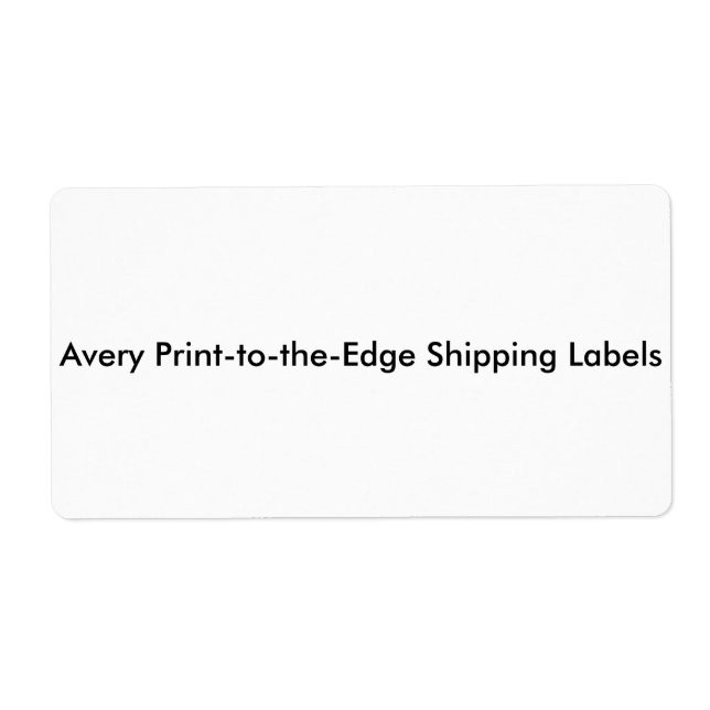 Print-to-the-Edge Shipping Labels (Front)