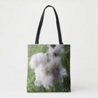 Print Tote Bag - English Angora Rabbit "Bradley"