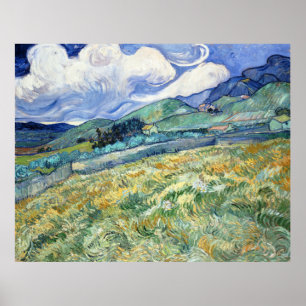 PRINT   Van Gogh Landscape from Saint-Rémy