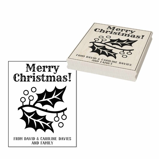 Print Your Own Christmas Cards Rubber Stamp (Creator Uploaded)