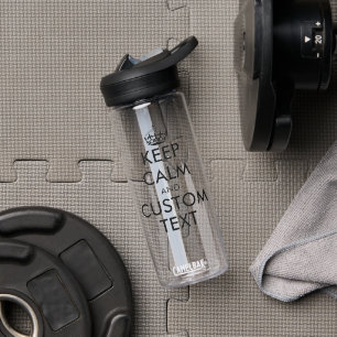 Print your own funny Keep Calm meme Water Bottle