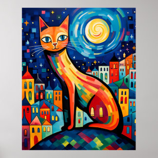 [Printable Art] Metropolitan Meow, Matisse style Poster