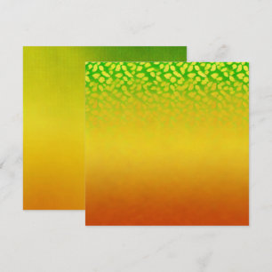 Printable Autumnal Fading Leaves Ombre Scrapbook Invitation