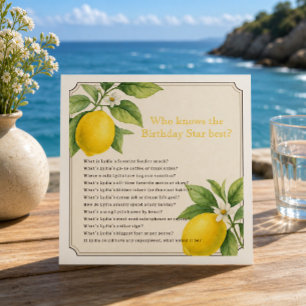 Printable Birthday Party Game Invitation