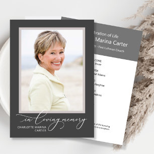 Printable Celebration of Life Full Photo Invitation