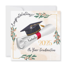 printable congrats grad card, Personalised Graduat