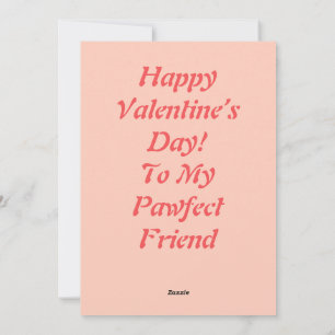 Printable Customizable Retro Valentine’s Day Puppy Holiday Card