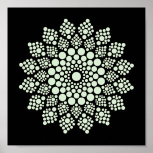 Printable Dot Your Own Mandala Template Poster