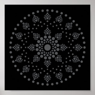 Printable Dot Your Own Mandala Template Poster