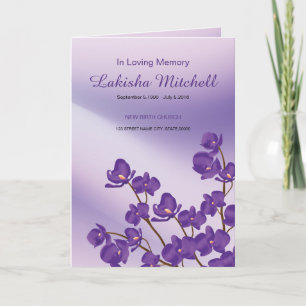 Printable Floral Funeral Program Template