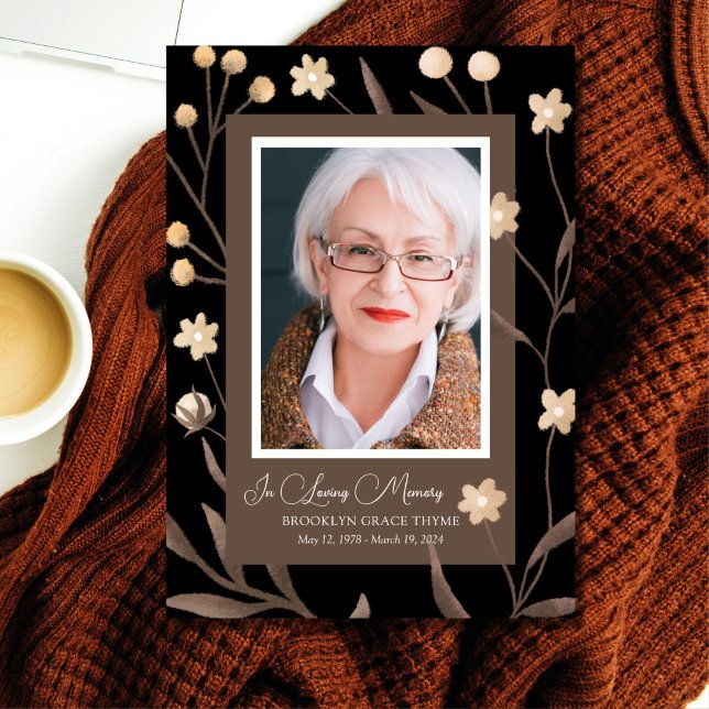 Printable Framed Photo Celebration of Life Program (Creator Uploaded)