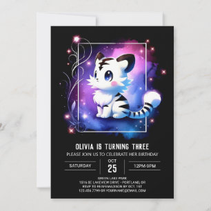Printable Fun Tiger Birthday Invitation