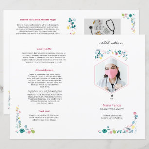 Printable funeral brochure template