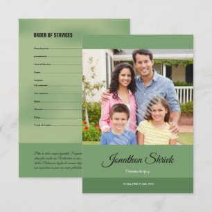 Printable Funeral Card