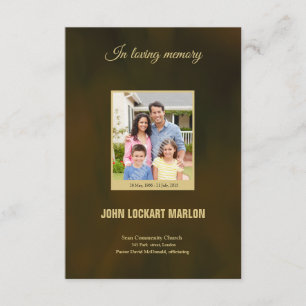 Printable Funeral Program Template