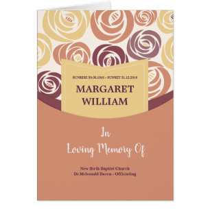 Printable Funeral Program Template