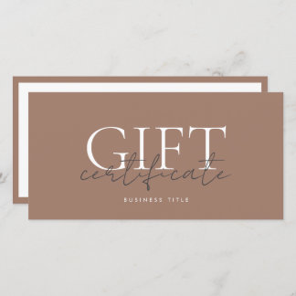 Printable Gift Card Template Easy To Customize