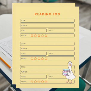 Printable Homeschool Activity Learning Reading Log