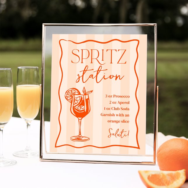 Printable Italian Spritz Station Drink Sign (Creator Uploaded)