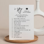 Printable Minimalist I Spy Wedding Photo Hunt Game Program<br><div class="desc">Printable Minimalist I Spy Wedding Photo Hunt Game | photo scavenger hunt</div>