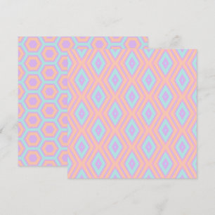 Printable Pastel Rainbow Diamonds & Honeycomb Invitation