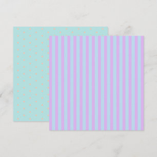 Printable Pastel Rainbow Stripes & Polka Dots Invitation