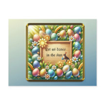 Printable personalized easter card