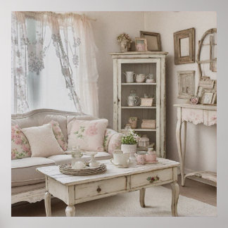 Printable photo Shabby chic home style Poster