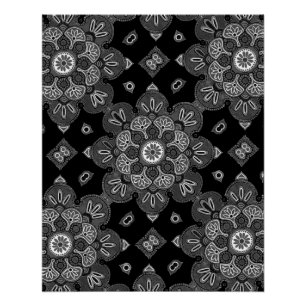  Printable Poster with Medallion Design