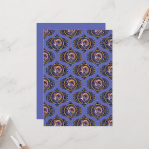 Printable Retro Whimsical Aries Astrology Mandala Invitation