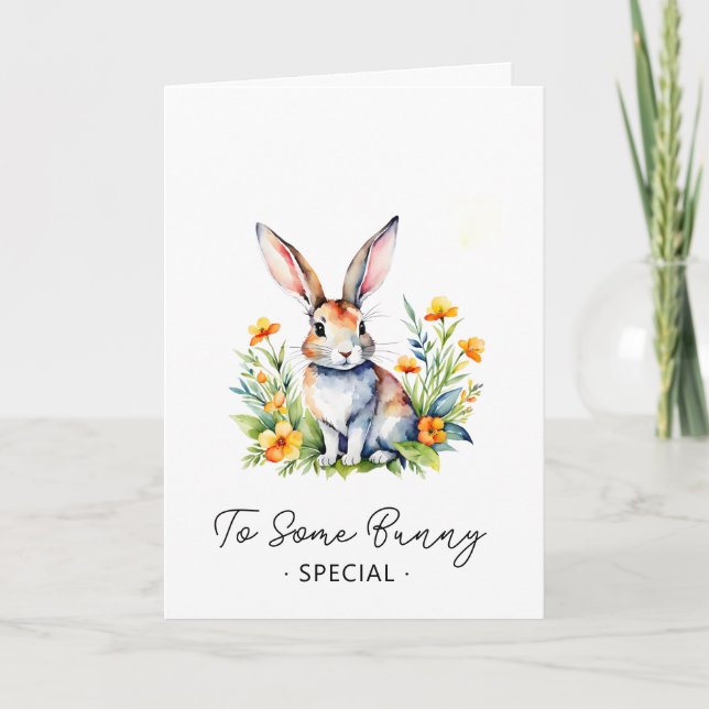 Printable Some Bunny Loves You Card (Front)