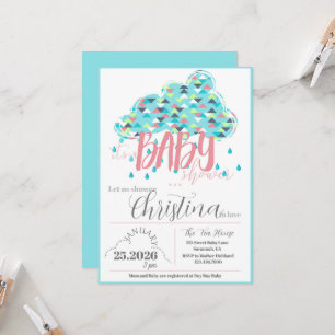 Printable Sprinkle Shower Mom-to-be Baby Shower Invitation