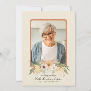 Printable Vintage Celebration of Life Program